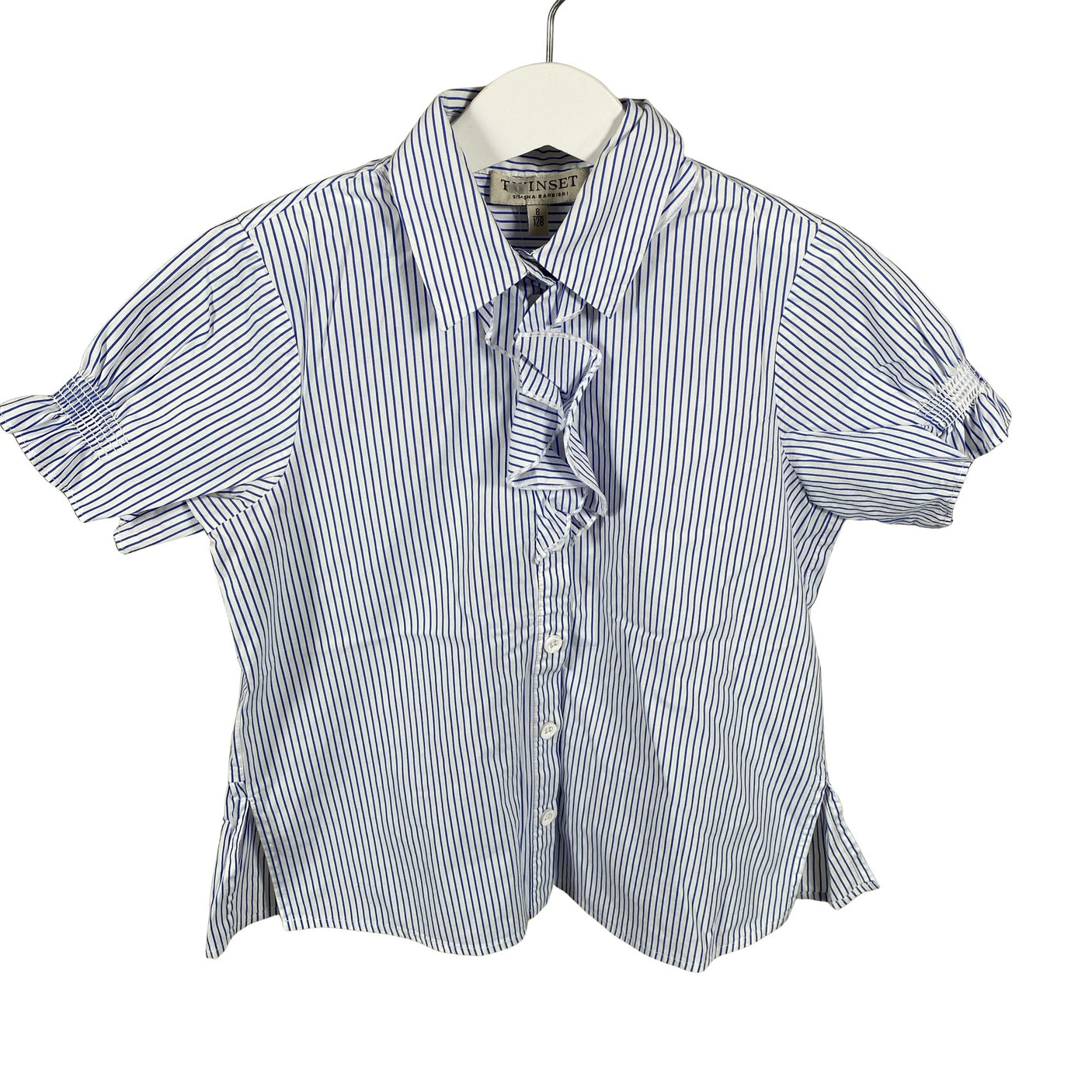 Unisex Twinset - Lühikeste käistega pluus, suurus 122 - 128 - Sinine (1)