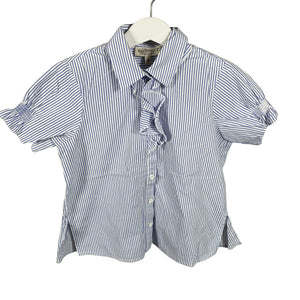 Unisex Twinset - Lühikeste käistega pluus, suurus 122 - 128 - Sinine (1)