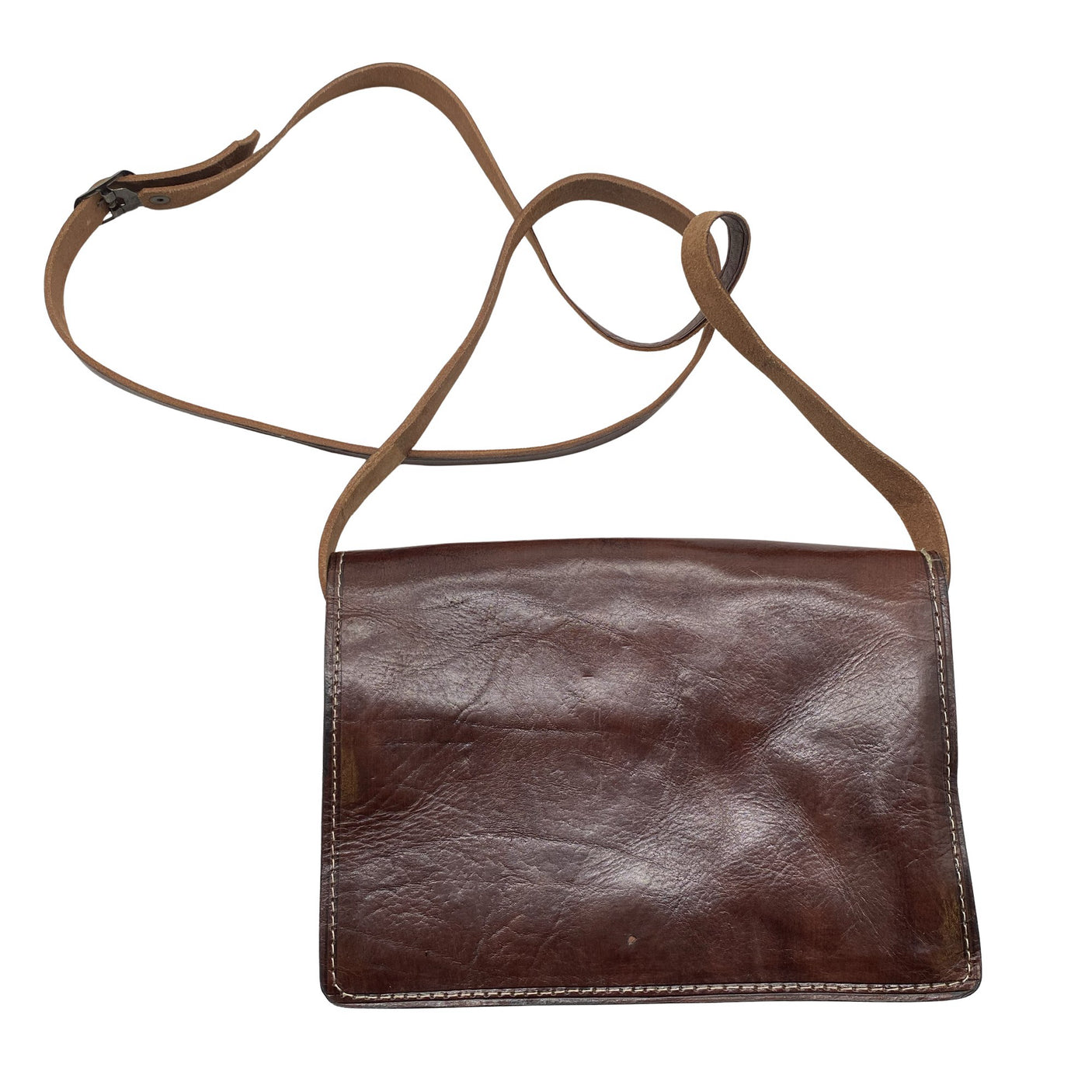 Unisex Handmade - Õlakott, suurus Mini - Pruun (2)