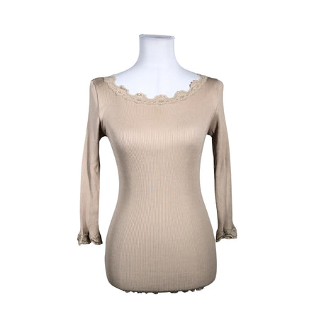 Unisex Rosemunde - Trikotaažist pluus, suurus 40 - Beige ()