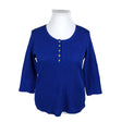 Unisex Croft & Barrow - Trikotaažist pluus, suurus 42 - Sinine ()