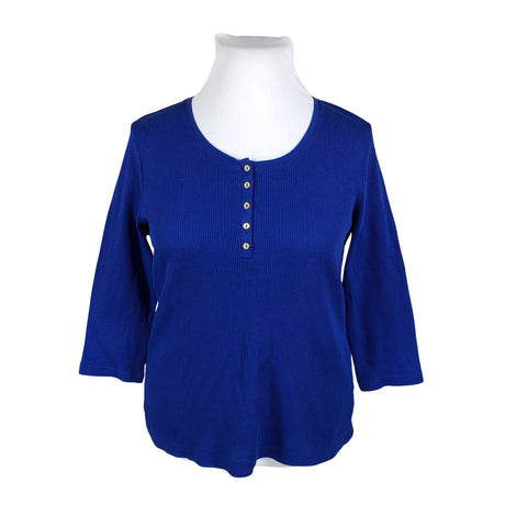 Unisex Croft & Barrow - Trikotaažist pluus, suurus 42 - Sinine (2)