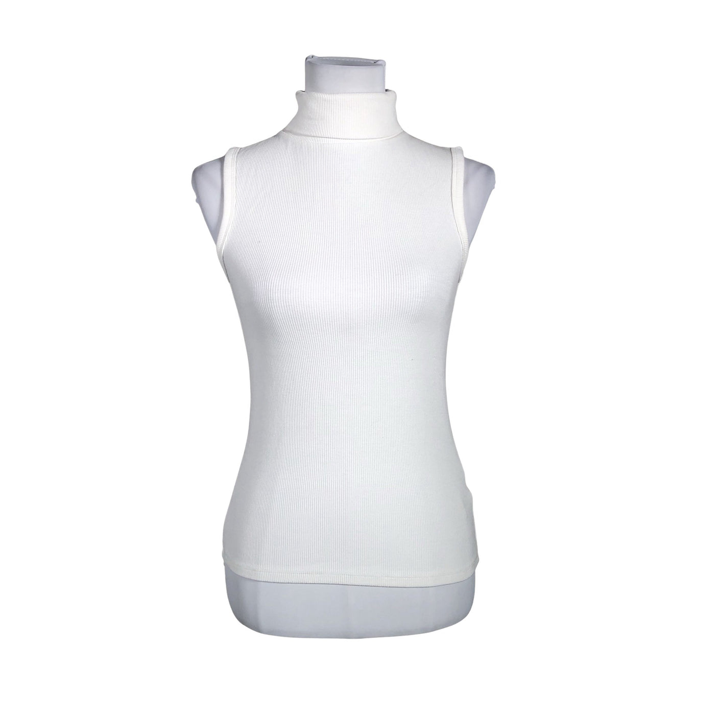 Unisex Lindex - Trikotaažist topp, suurus 40 - Looduslik valge (1)