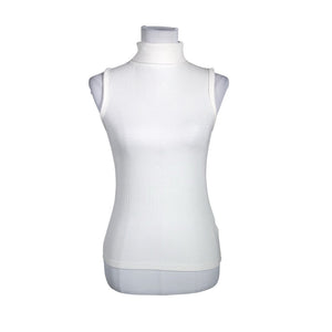 Unisex Lindex - Trikotaažist topp, suurus 40 - Looduslik valge (1)