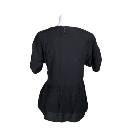 Unisex Taifun - Lühikeste käistega pluus, suurus 40 - Must (2)
