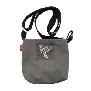 Unisex Riiminka design - Õlakott, suurus Mini - Hall (1)