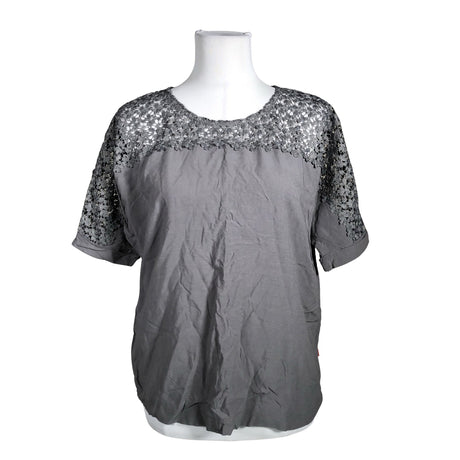 Unisex Jackpot - Lühikeste käistega pluus, suurus 36 - Hall ()