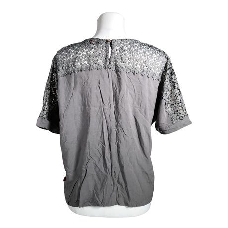 Unisex Jackpot - Lühikeste käistega pluus, suurus 36 - Hall (2)