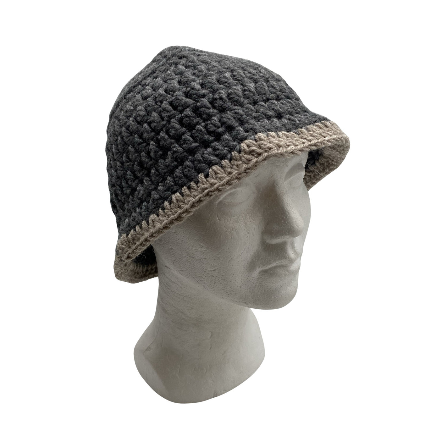 Unisex Handmade - Müts, suurus 54 - 56 cm - Hall (1)