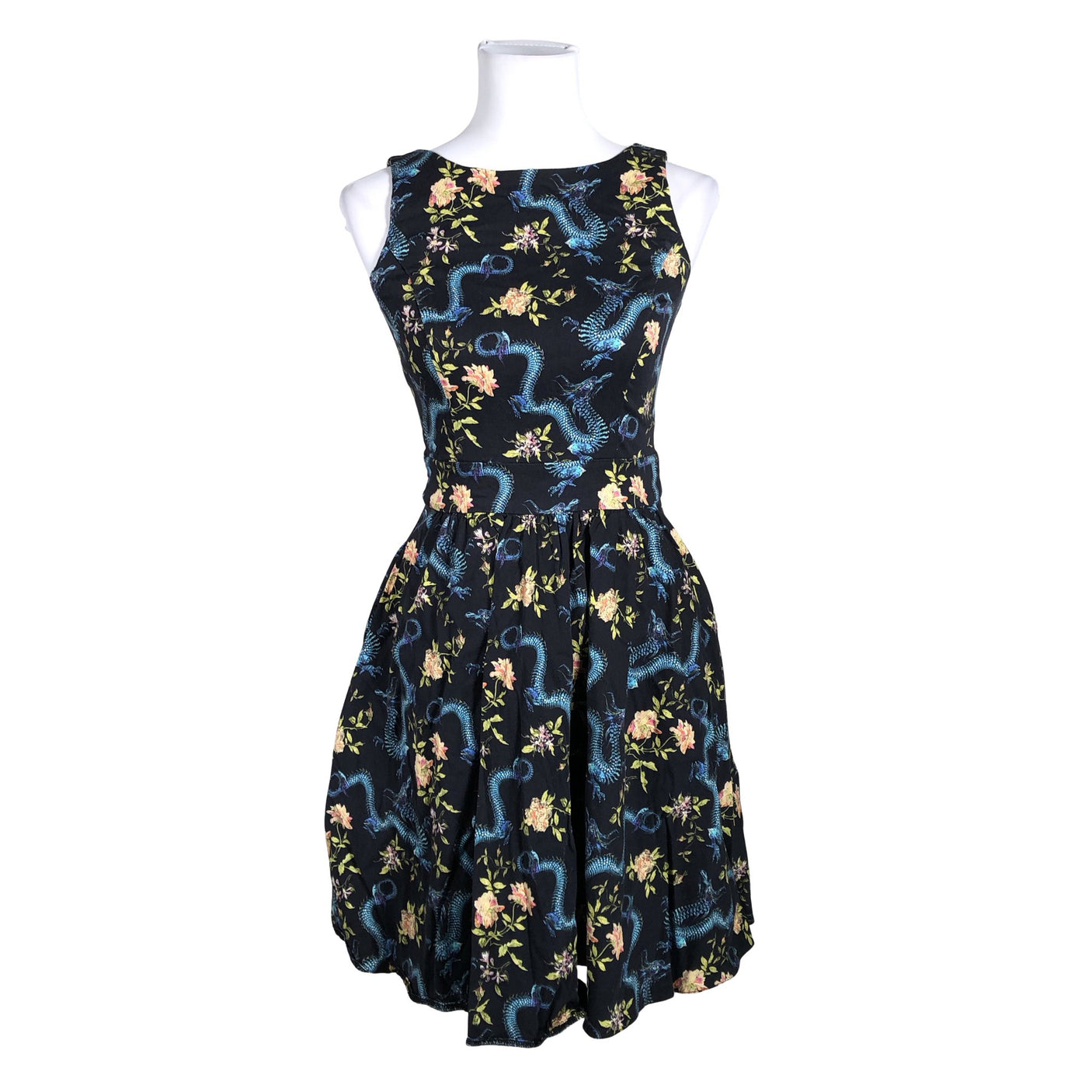 Unisex Lady Vintage - Mitteveniv kleit, suurus 34 - Sinine (1)