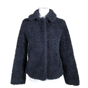 Unisex Esprit - Kunstkarusnahast mantel, suurus 34 - Sinine (1)