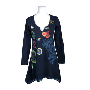 Unisex Desigual - Trikotaažist tuunika, suurus 36 - Sinine (1)