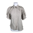 Unisex Lindex - Lühikeste käistega pluus, suurus 36 - Beige ()