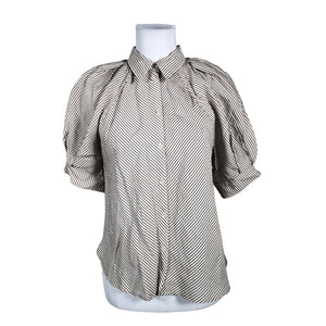 Unisex Lindex - Lühikeste käistega pluus, suurus 36 - Beige (1)