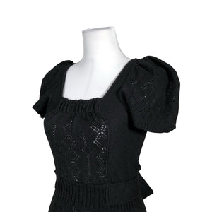 Unisex IVANAhelsinki - Kootud kleit, suurus 36 - Must (2)