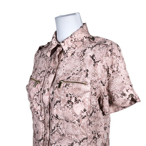 Unisex Karen Millen - Lühikeste käistega pluus, suurus 40 - Heleroosa (2)