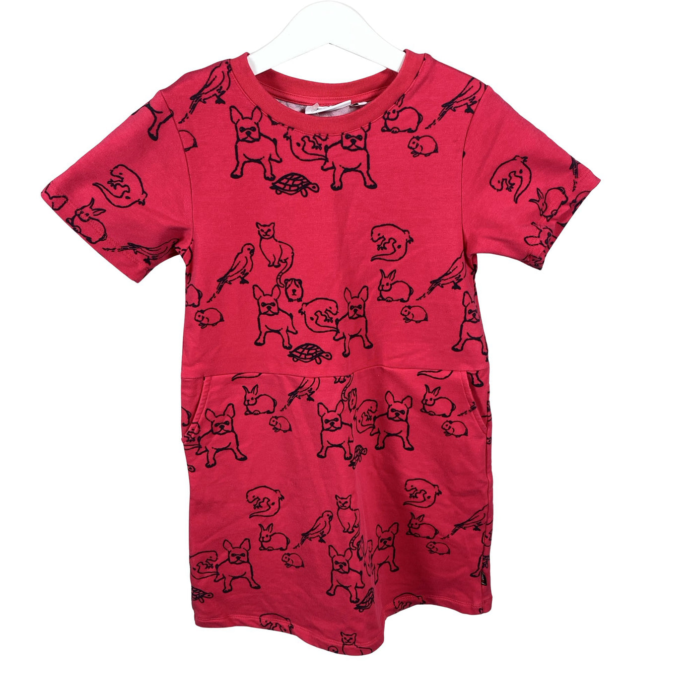 Unisex me&i - Dressikangast kleit, suurus 134 - 140 - Punane (1)