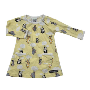 Unisex Villervalla - Trikotaažist kleit, suurus 56 - 62 - Kollane (1)