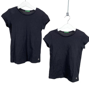 Unisex Benetton - T-särk, suurus 128 - 134 - Must (1)