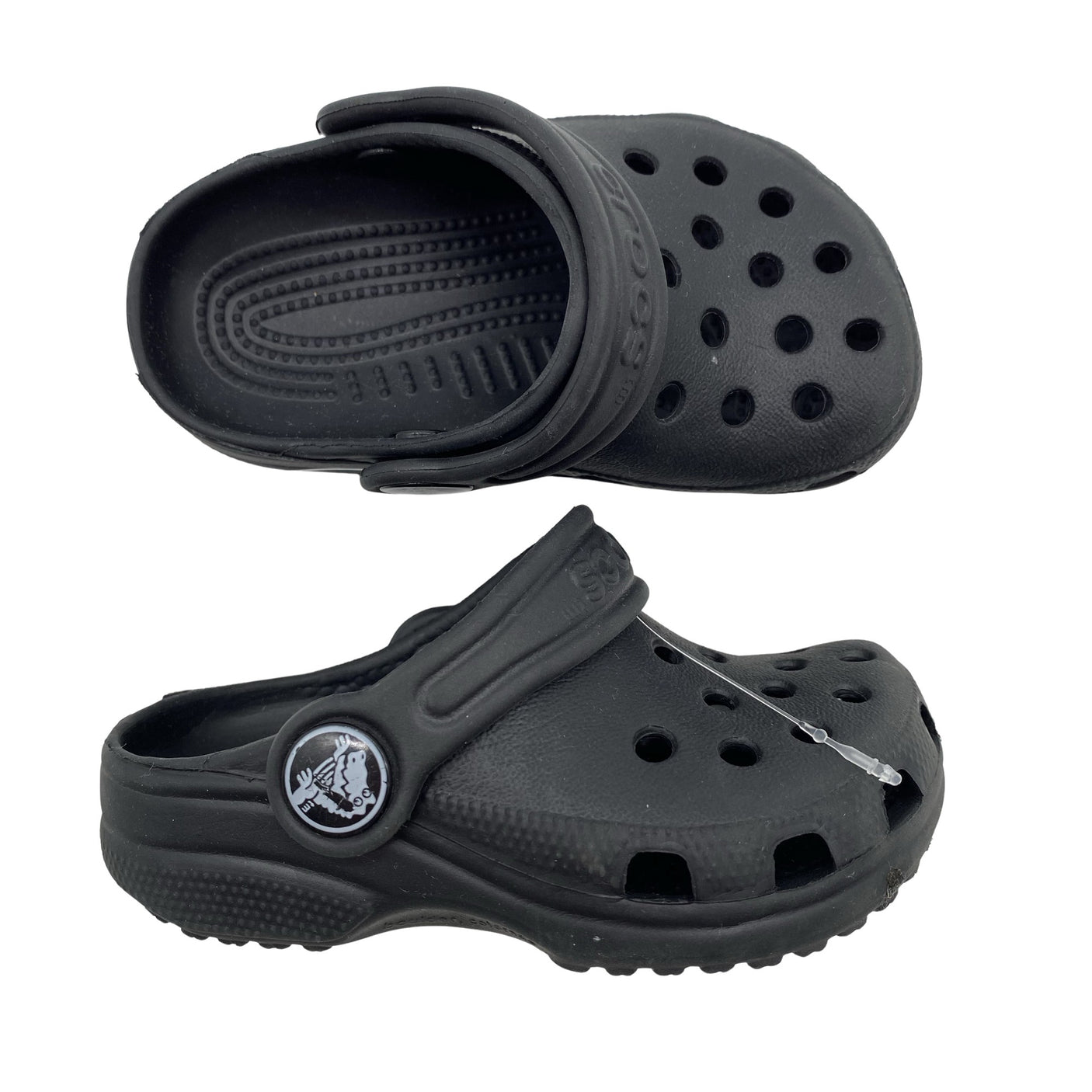 Unisex Crocs - Lahtise kannaga jalanõud, suurus 19 - Must (1)