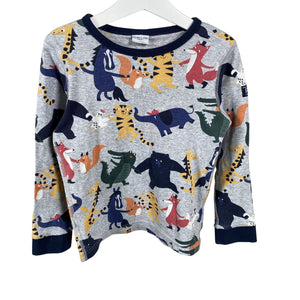 Unisex Polarn O. Pyret - Trikotaažist pluus, suurus 110 - 116 - Hall (1)