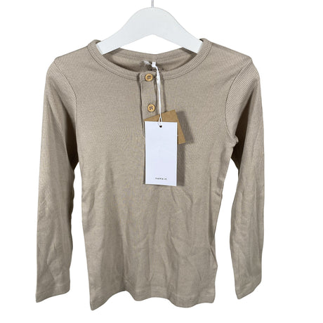 Unisex Name It - Trikotaažist pluus, suurus 110 - 116 - Beige ()