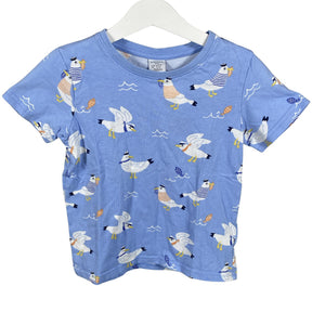 Unisex Lindex - T-särk, suurus 110 - 116 - Helesinine (1)