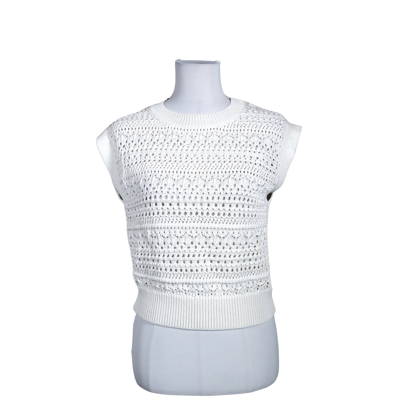 Unisex Ivo Nikkolo - Kootud vest, suurus 36 - Valge (1)