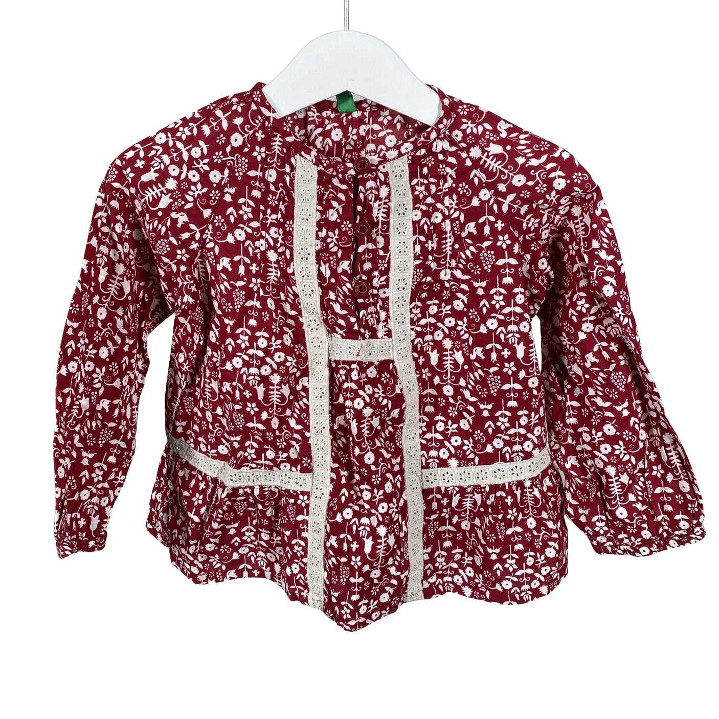 Unisex Benetton - Mitteveniv tuunika, suurus 92 - 98 - Punane (1)