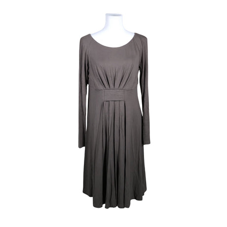 Unisex Muotikuu - Trikotaažist kleit, suurus 40 - Pruun ()
