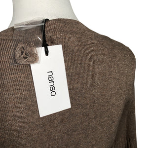 Unisex Nanso - Kootud kleit, suurus 40 - Pruun (3)