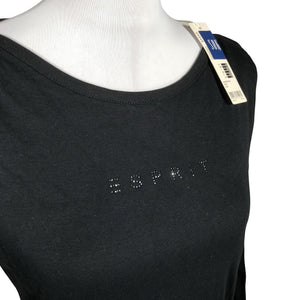 Unisex Esprit - Trikotaažist pluus, suurus 42 - Must (2)