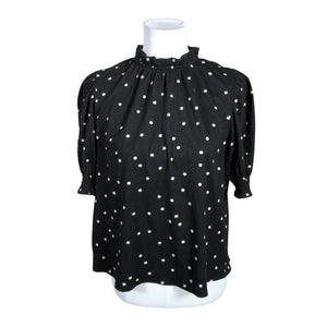 Unisex Holly & Whyte by Lindex - Lühikeste käistega pluus, suurus 40 - Must (1)