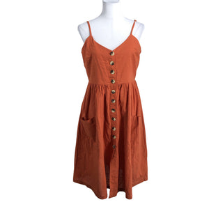 Unisex Brave Soul - Mitteveniv kleit, suurus 40 - Oranž (1)