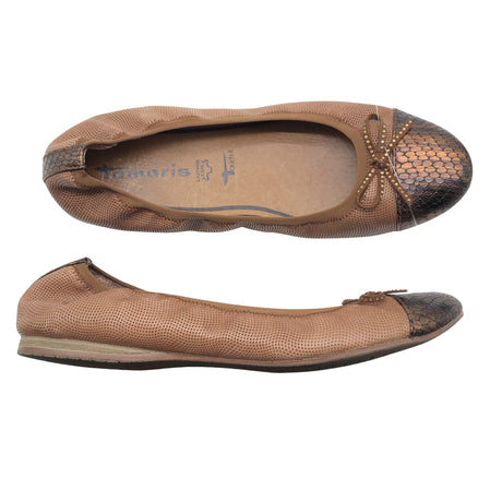 Unisex Tamaris - Baleriinad, suurus 39 - Pruun (2)