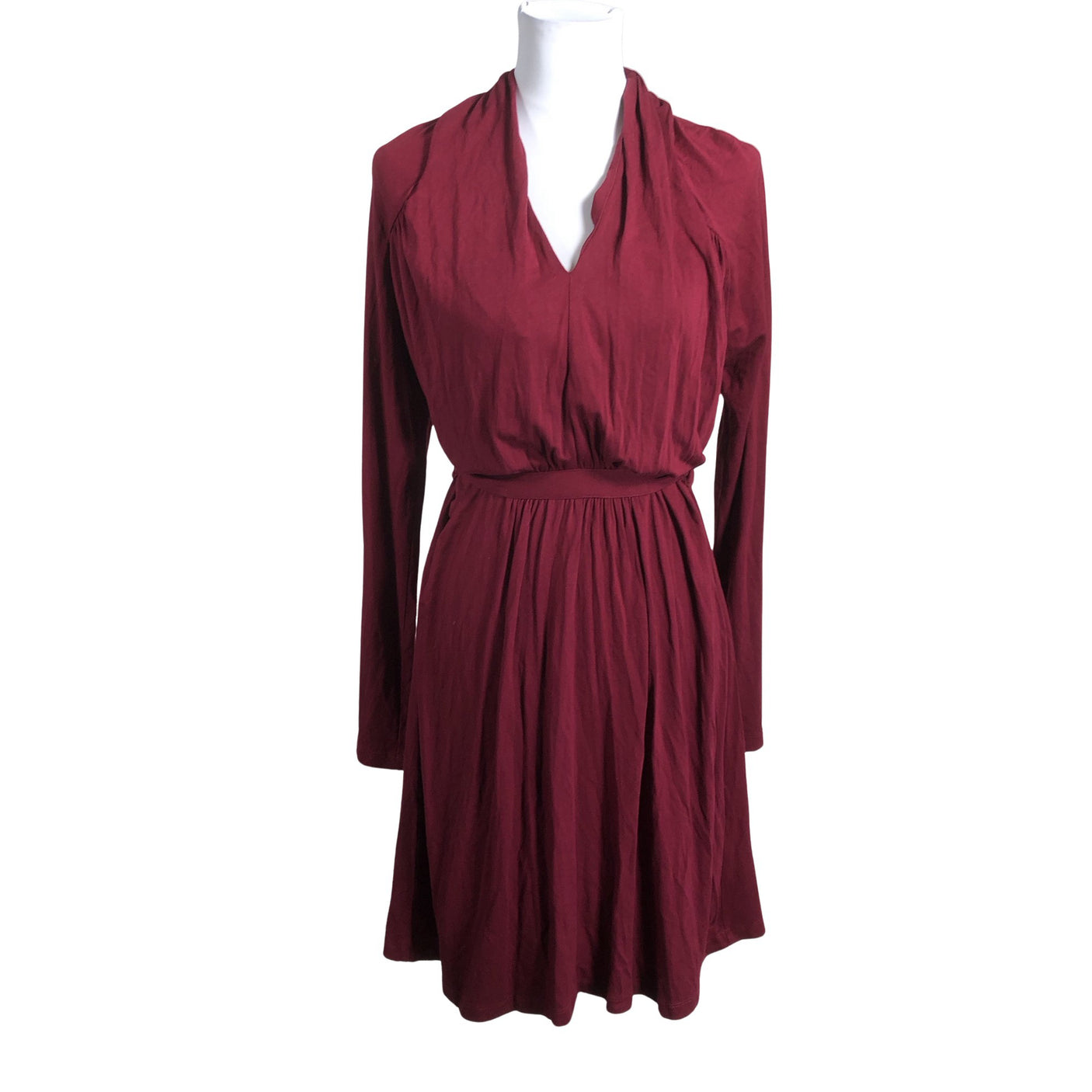Unisex Esprit - Trikotaažist kleit, suurus 40 - Veinipunane (1)