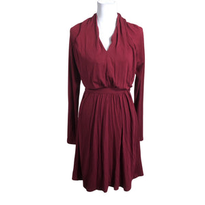 Unisex Esprit - Trikotaažist kleit, suurus 40 - Veinipunane (1)