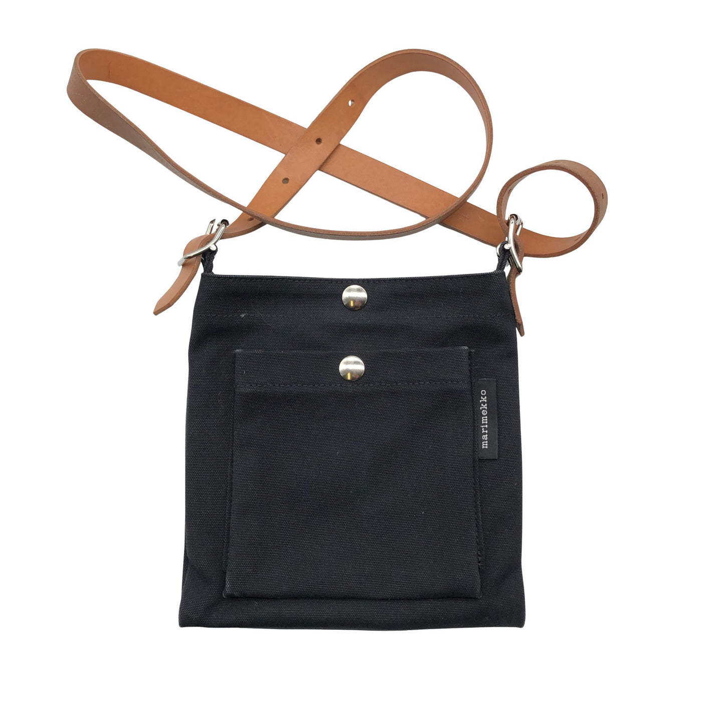Unisex Marimekko - Õlakott, suurus Midi - Must (2)