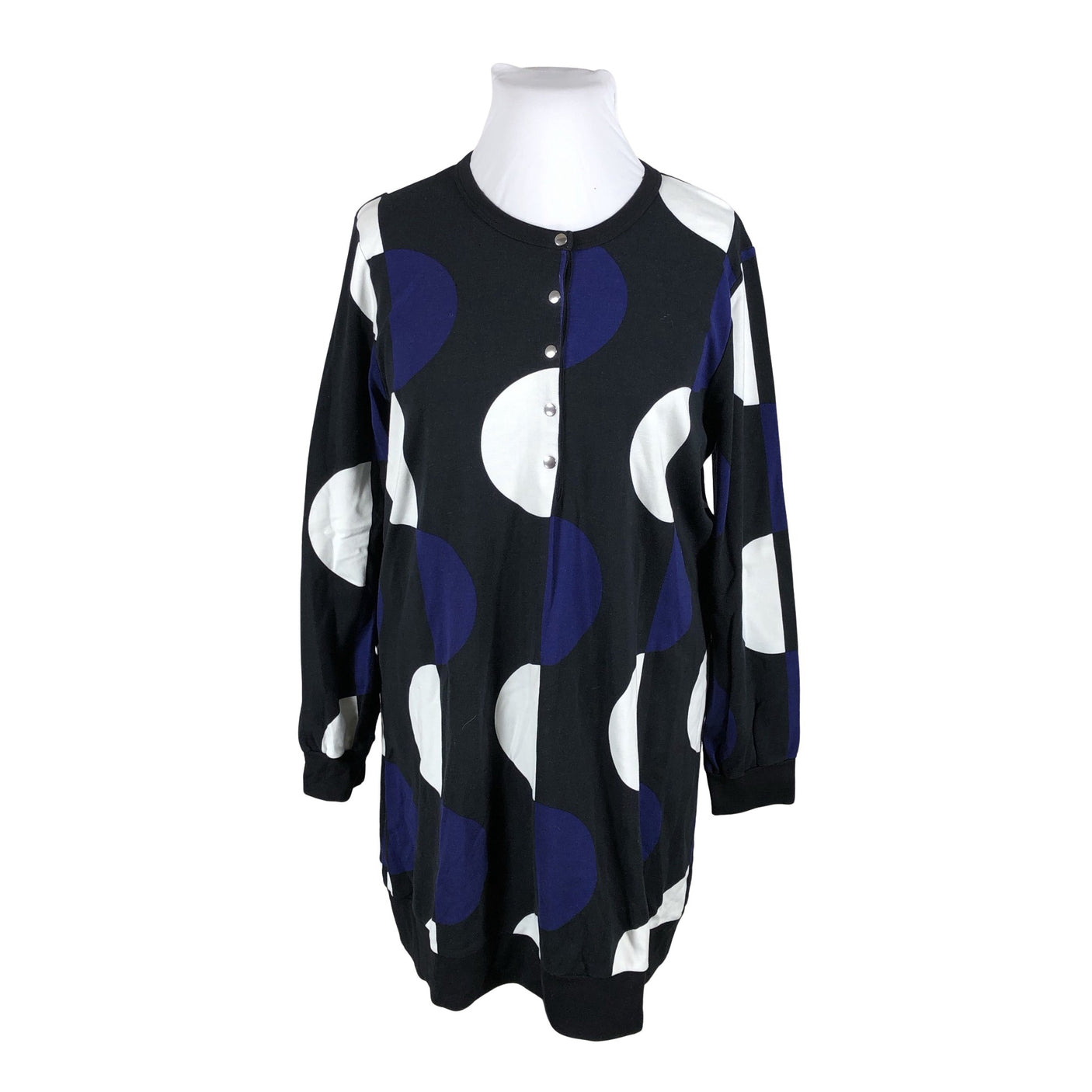 Unisex Nanso - Trikotaažist kleit, suurus 42 - Must (2)