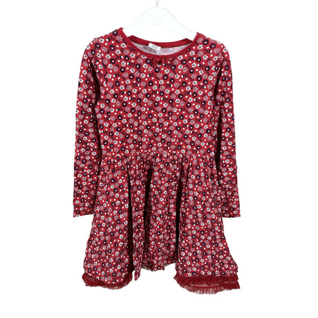 Unisex Polarn O. Pyret - Trikotaažist kleit, suurus 122 - 128 - Punane ()