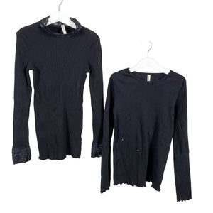 Unisex POMPdeLUX - Trikotaažist pluus, suurus 146 - 152 - Must (1)