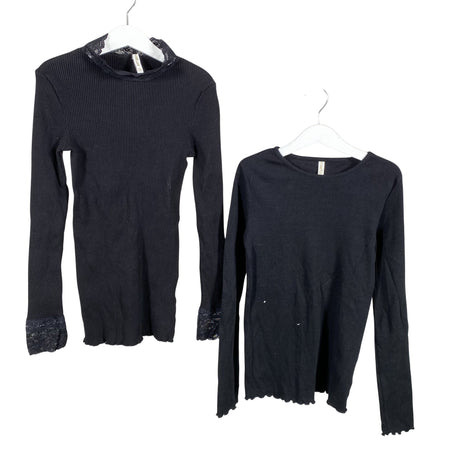 Unisex POMPdeLUX - Trikotaažist pluus, suurus 146 - 152 - Must ()