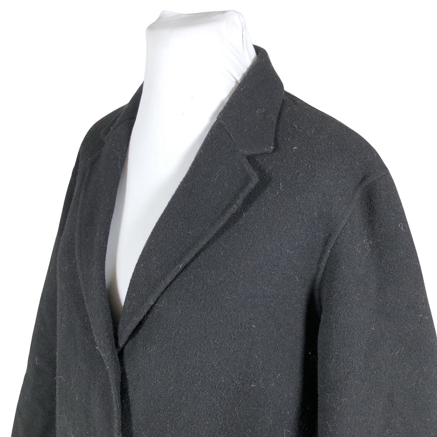 Unisex Muji - Villane mantel, suurus 42 - Must (5)