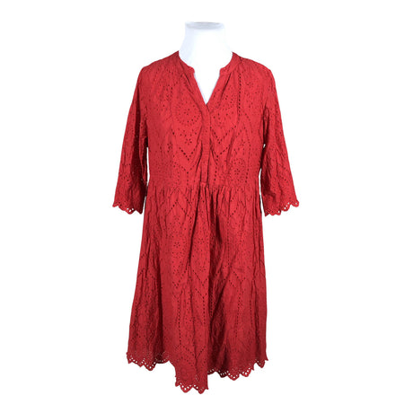 Unisex Ulla Popken - Mitteveniv kleit, suurus 46 - Punane (2)