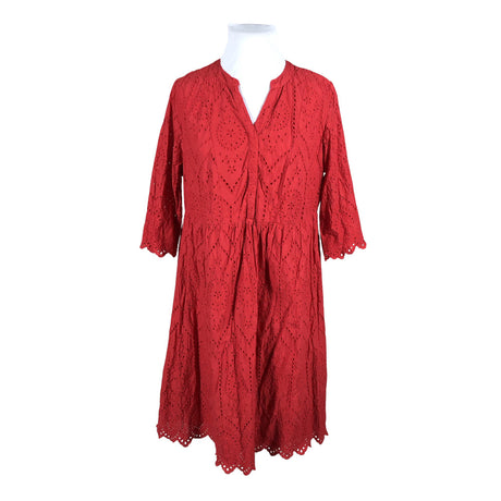Unisex Ulla Popken - Mitteveniv kleit, suurus 46 - Punane ()