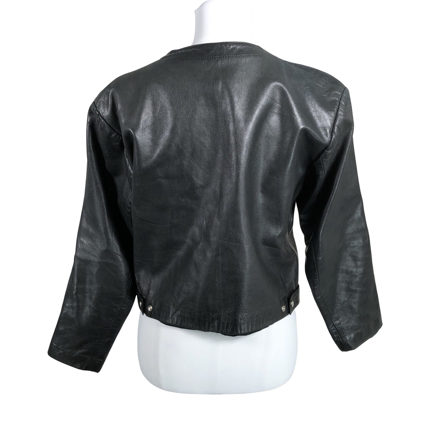Unisex Galeries Lafayette - Nahktagi, suurus 38 - Must (2)
