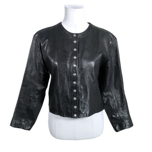 Unisex Galeries Lafayette - Nahktagi, suurus 38 - Must (1)