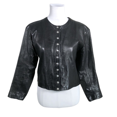 Unisex Galeries Lafayette - Nahktagi, suurus 38 - Must ()