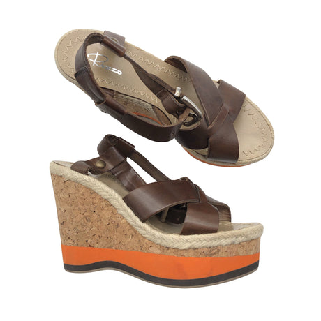 Unisex Rizzo - Kiilkontsaga rihmikud, suurus 36 - Pruun (2)