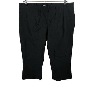 Unisex Ulla Popken - Mittevenivad poolpikad püksid, suurus 52 - Must (1)